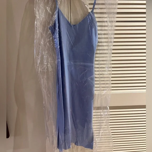 Gianni Bini Silk Midi Dress - Blue NWOT - Picture 4 of 5